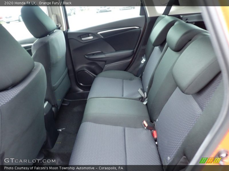 Orange Fury / Black 2020 Honda Fit LX