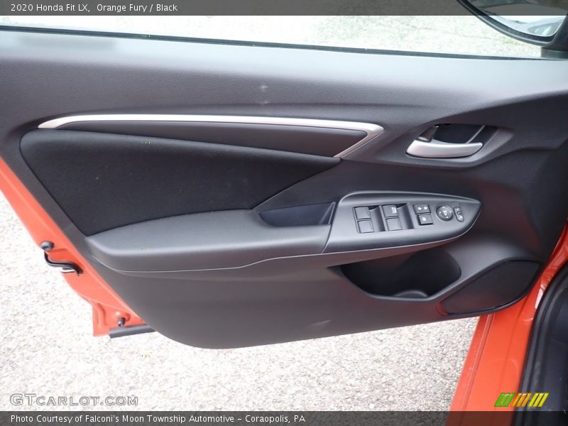 Orange Fury / Black 2020 Honda Fit LX