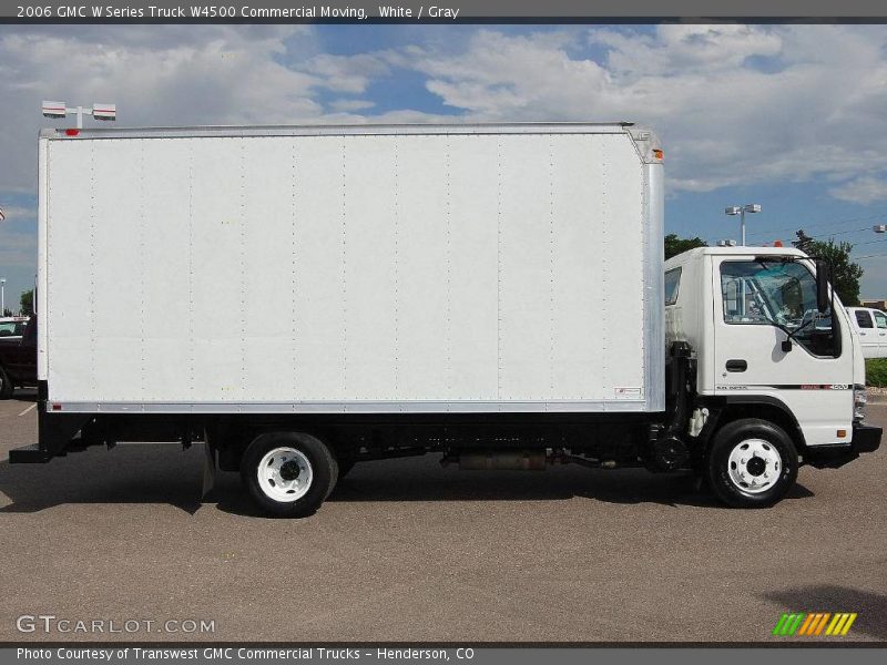 White / Gray 2006 GMC W Series Truck W4500 Commercial Moving