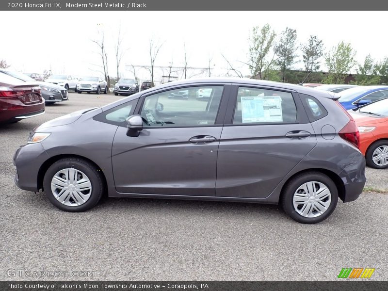 Modern Steel Metallic / Black 2020 Honda Fit LX
