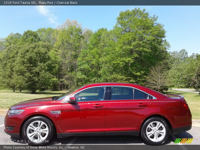 Ruby Red / Charcoal Black 2016 Ford Taurus SEL