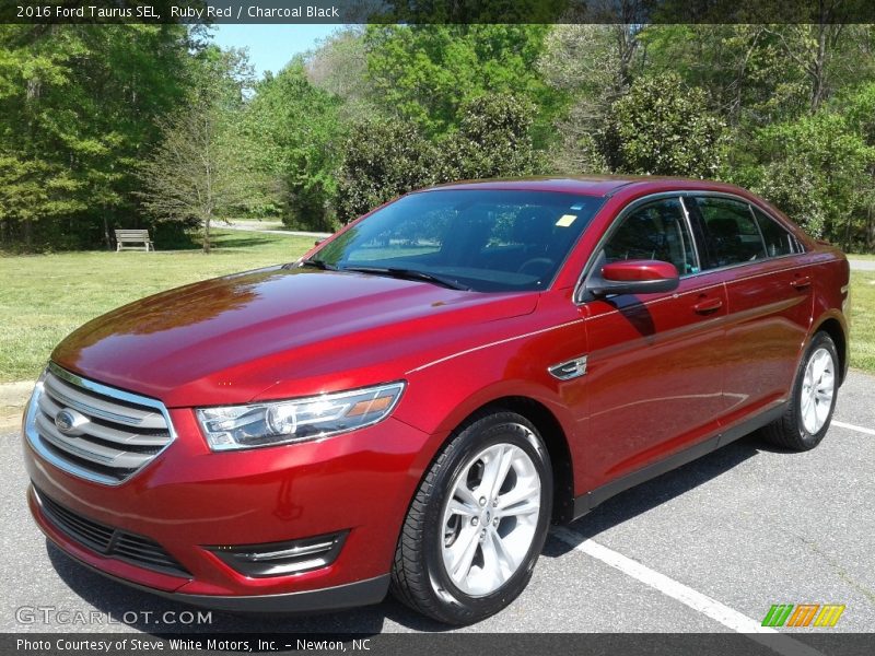 Ruby Red / Charcoal Black 2016 Ford Taurus SEL