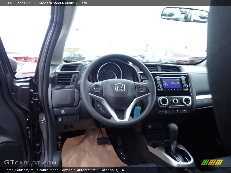 Modern Steel Metallic / Black 2020 Honda Fit LX