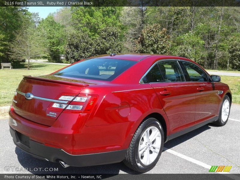 Ruby Red / Charcoal Black 2016 Ford Taurus SEL