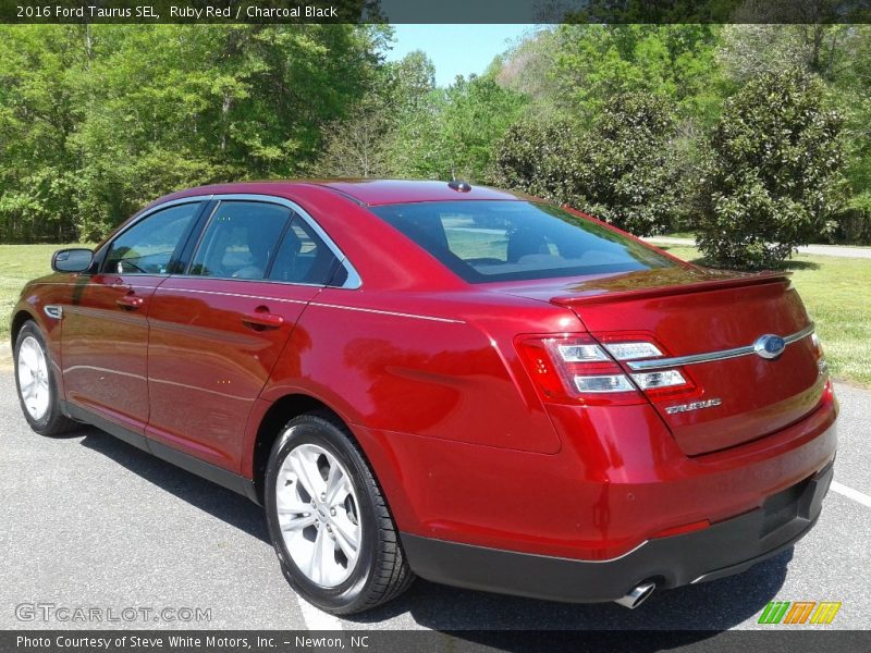 Ruby Red / Charcoal Black 2016 Ford Taurus SEL