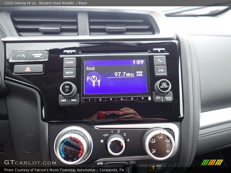 Modern Steel Metallic / Black 2020 Honda Fit LX