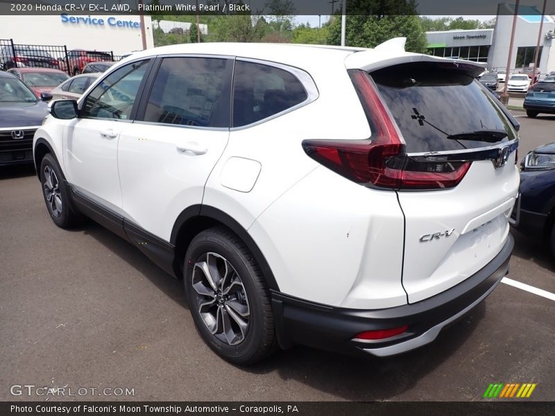 Platinum White Pearl / Black 2020 Honda CR-V EX-L AWD