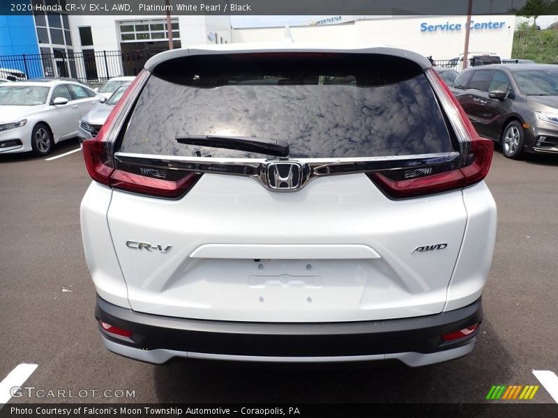 Platinum White Pearl / Black 2020 Honda CR-V EX-L AWD