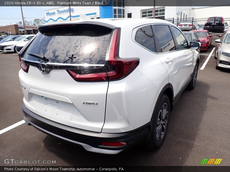 Platinum White Pearl / Black 2020 Honda CR-V EX-L AWD