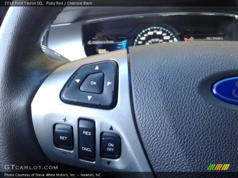 Ruby Red / Charcoal Black 2016 Ford Taurus SEL