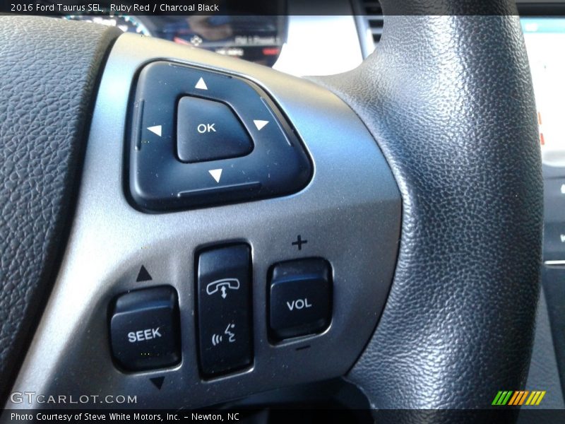Ruby Red / Charcoal Black 2016 Ford Taurus SEL