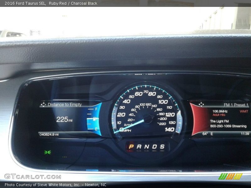 Ruby Red / Charcoal Black 2016 Ford Taurus SEL