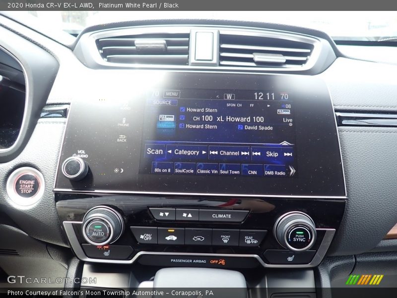 Platinum White Pearl / Black 2020 Honda CR-V EX-L AWD