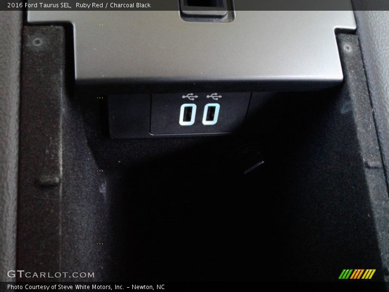 Ruby Red / Charcoal Black 2016 Ford Taurus SEL