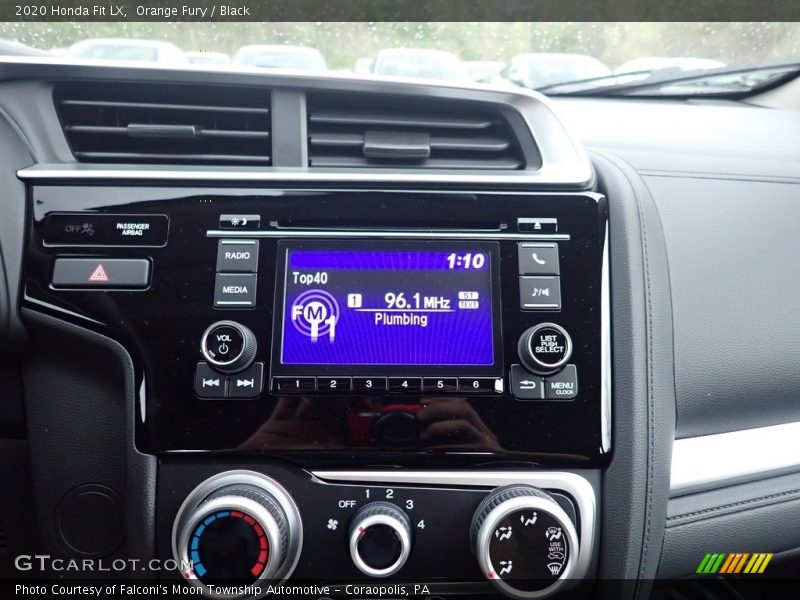 Orange Fury / Black 2020 Honda Fit LX