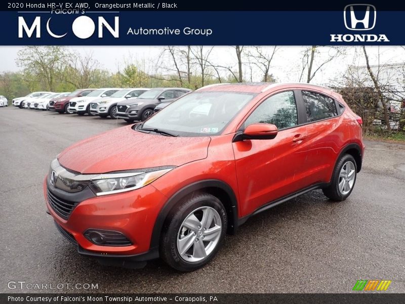 Orangeburst Metallic / Black 2020 Honda HR-V EX AWD