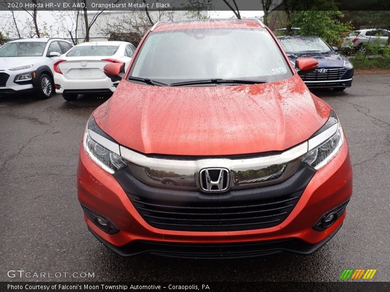 Orangeburst Metallic / Black 2020 Honda HR-V EX AWD