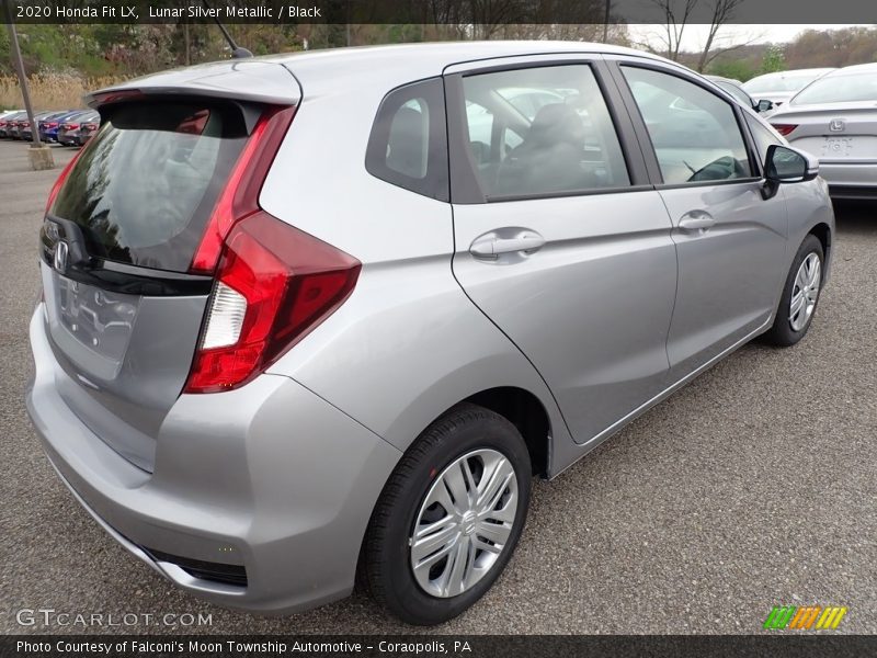 Lunar Silver Metallic / Black 2020 Honda Fit LX