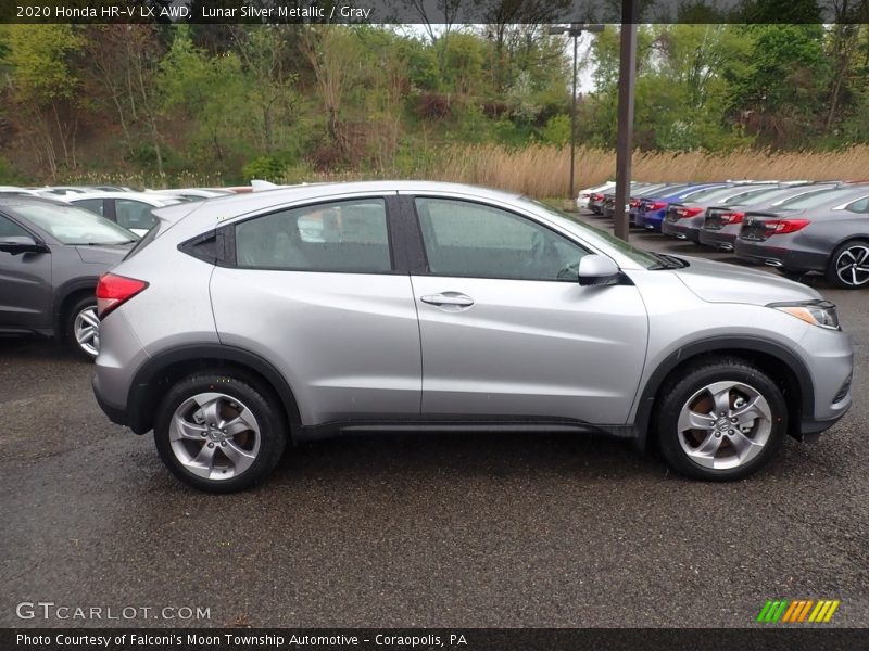 Lunar Silver Metallic / Gray 2020 Honda HR-V LX AWD