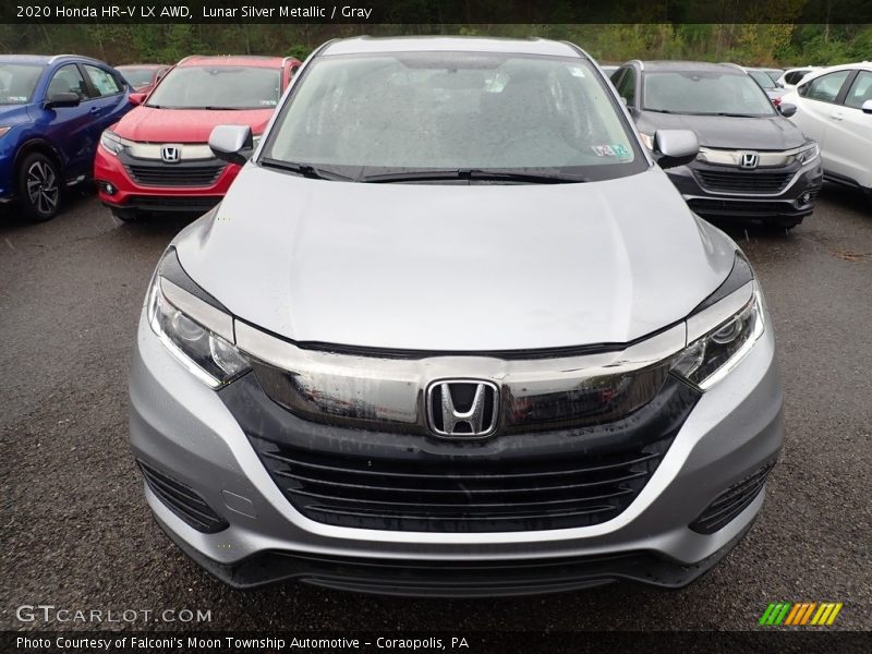 Lunar Silver Metallic / Gray 2020 Honda HR-V LX AWD