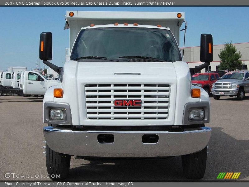 Summit White / Pewter 2007 GMC C Series TopKick C7500 Regular Cab Chassis Dump Truck
