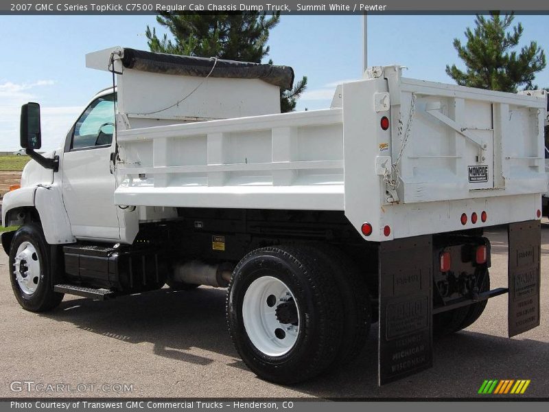 Summit White / Pewter 2007 GMC C Series TopKick C7500 Regular Cab Chassis Dump Truck