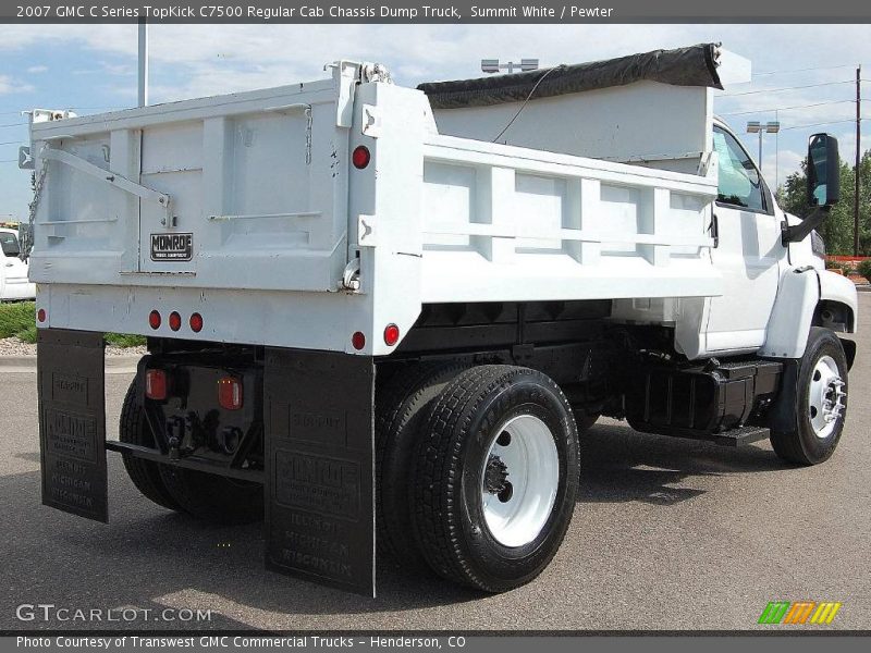Summit White / Pewter 2007 GMC C Series TopKick C7500 Regular Cab Chassis Dump Truck