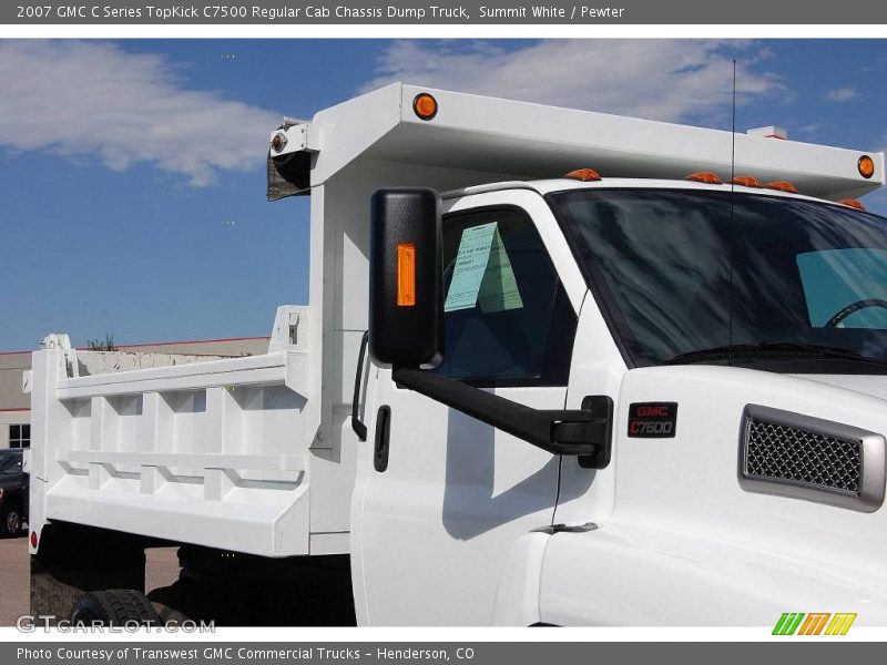 Summit White / Pewter 2007 GMC C Series TopKick C7500 Regular Cab Chassis Dump Truck
