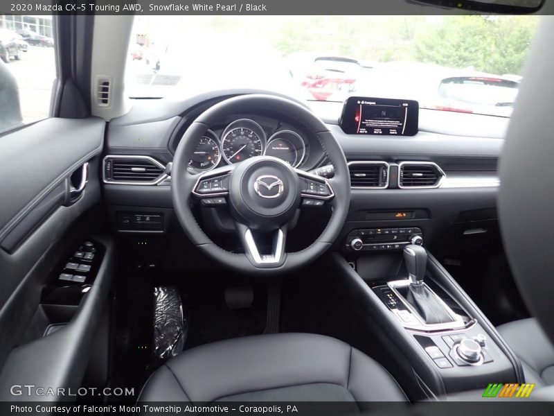 Snowflake White Pearl / Black 2020 Mazda CX-5 Touring AWD