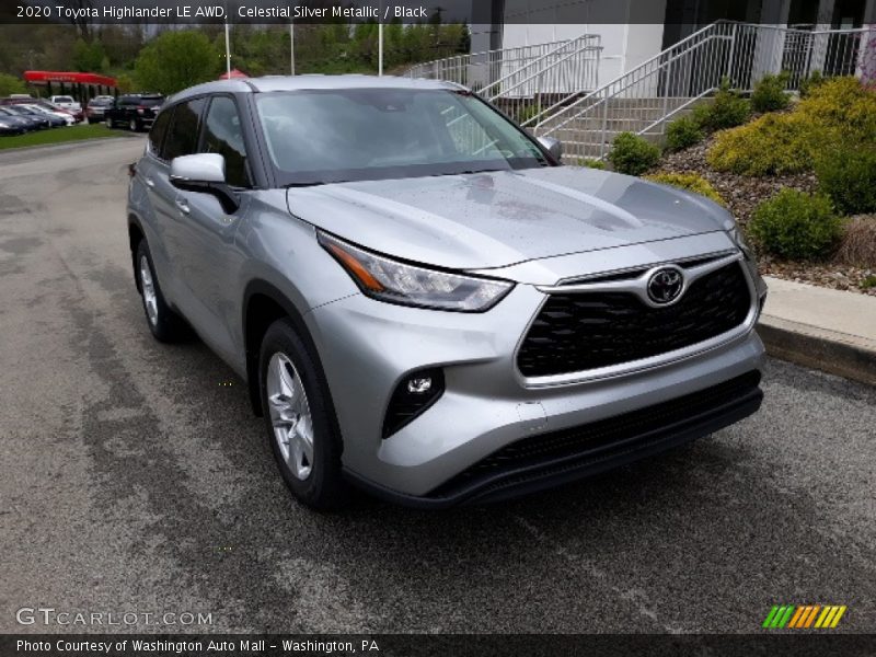 Celestial Silver Metallic / Black 2020 Toyota Highlander LE AWD