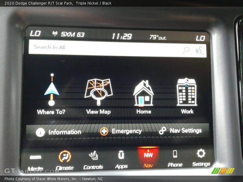 Controls of 2020 Challenger R/T Scat Pack