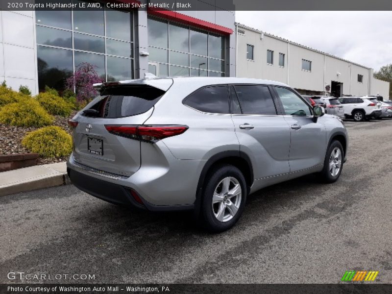 Celestial Silver Metallic / Black 2020 Toyota Highlander LE AWD