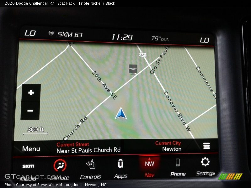 Navigation of 2020 Challenger R/T Scat Pack