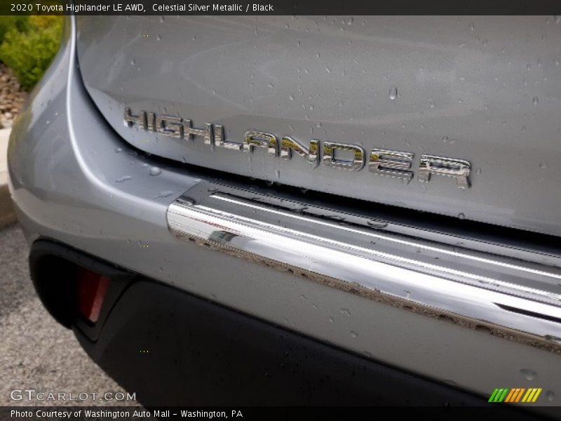 Celestial Silver Metallic / Black 2020 Toyota Highlander LE AWD