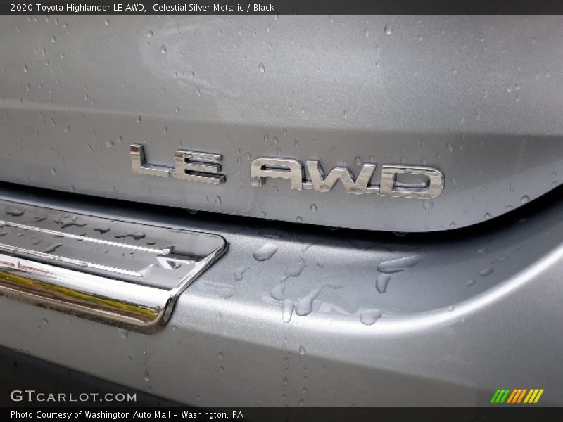 Celestial Silver Metallic / Black 2020 Toyota Highlander LE AWD
