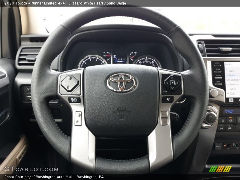 Blizzard White Pearl / Sand Beige 2020 Toyota 4Runner Limited 4x4