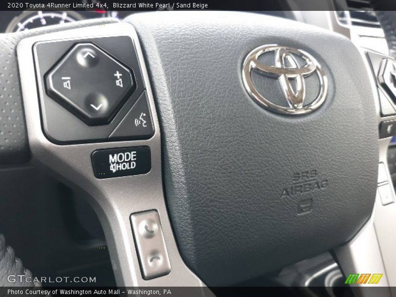 Blizzard White Pearl / Sand Beige 2020 Toyota 4Runner Limited 4x4
