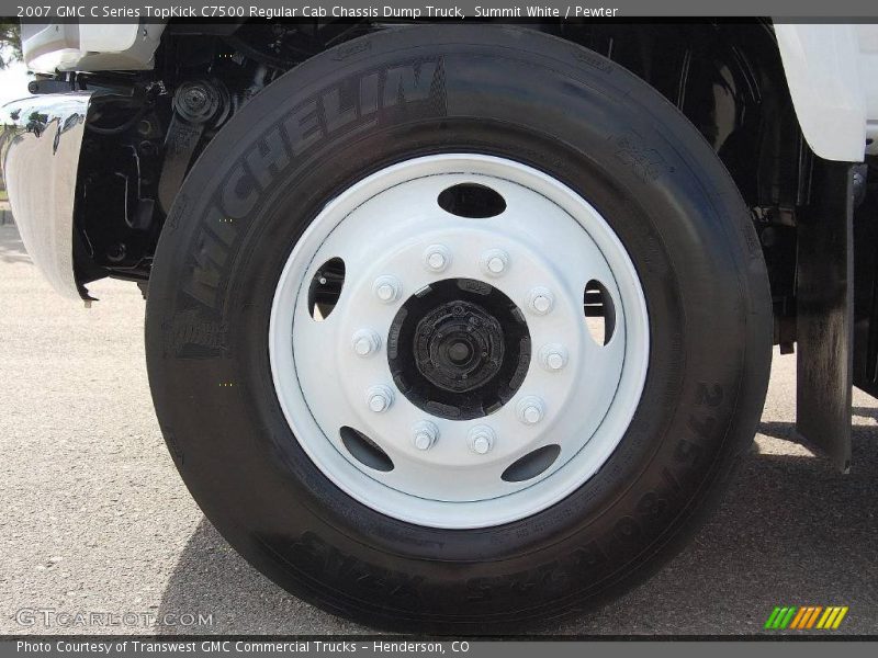 Summit White / Pewter 2007 GMC C Series TopKick C7500 Regular Cab Chassis Dump Truck