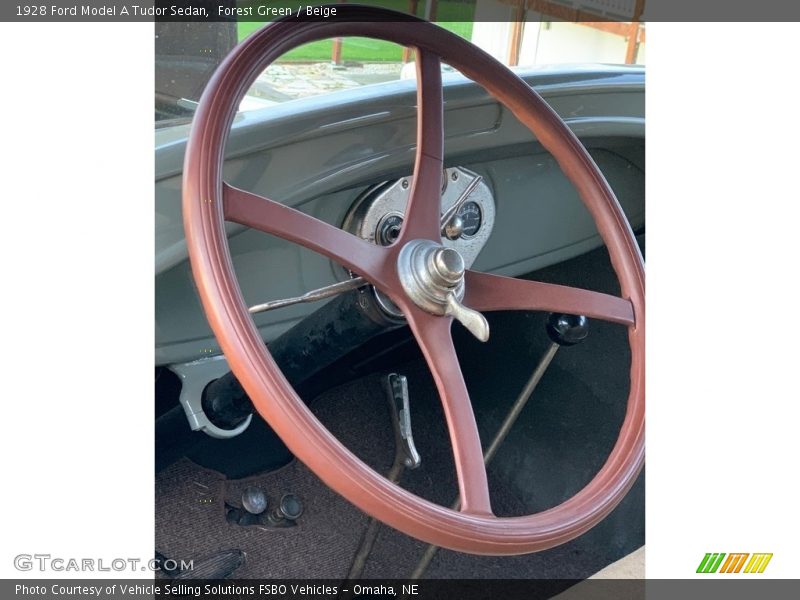 Forest Green / Beige 1928 Ford Model A Tudor Sedan