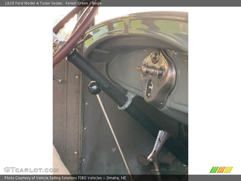 Forest Green / Beige 1928 Ford Model A Tudor Sedan