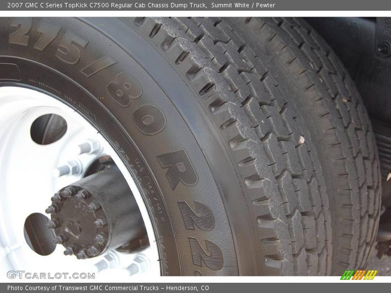 Summit White / Pewter 2007 GMC C Series TopKick C7500 Regular Cab Chassis Dump Truck