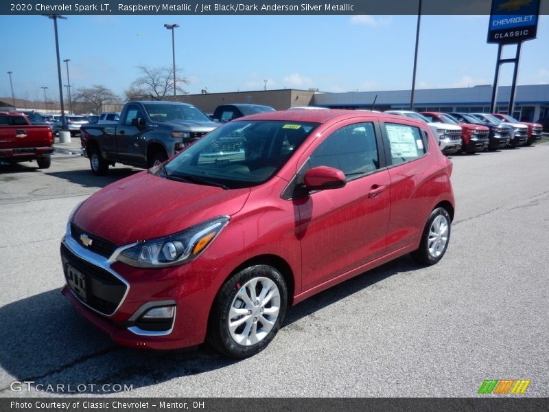 Raspberry Metallic / Jet Black/Dark Anderson Silver Metallic 2020 Chevrolet Spark LT