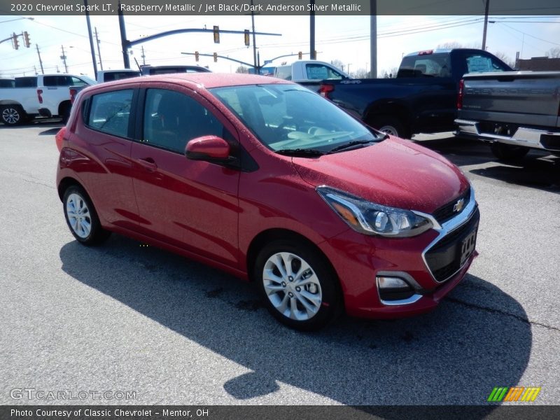 Raspberry Metallic / Jet Black/Dark Anderson Silver Metallic 2020 Chevrolet Spark LT