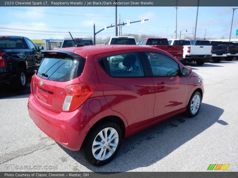 Raspberry Metallic / Jet Black/Dark Anderson Silver Metallic 2020 Chevrolet Spark LT