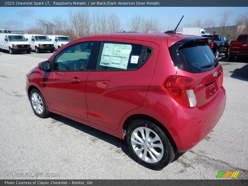 Raspberry Metallic / Jet Black/Dark Anderson Silver Metallic 2020 Chevrolet Spark LT