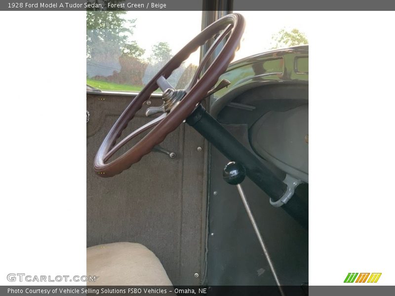 Forest Green / Beige 1928 Ford Model A Tudor Sedan