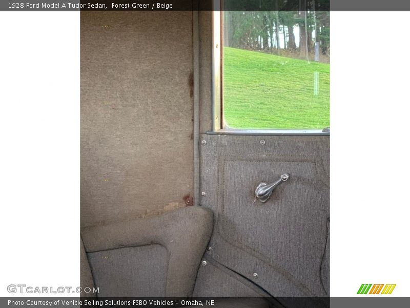 Forest Green / Beige 1928 Ford Model A Tudor Sedan