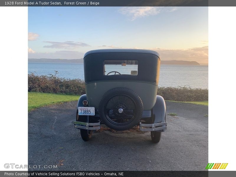 Forest Green / Beige 1928 Ford Model A Tudor Sedan