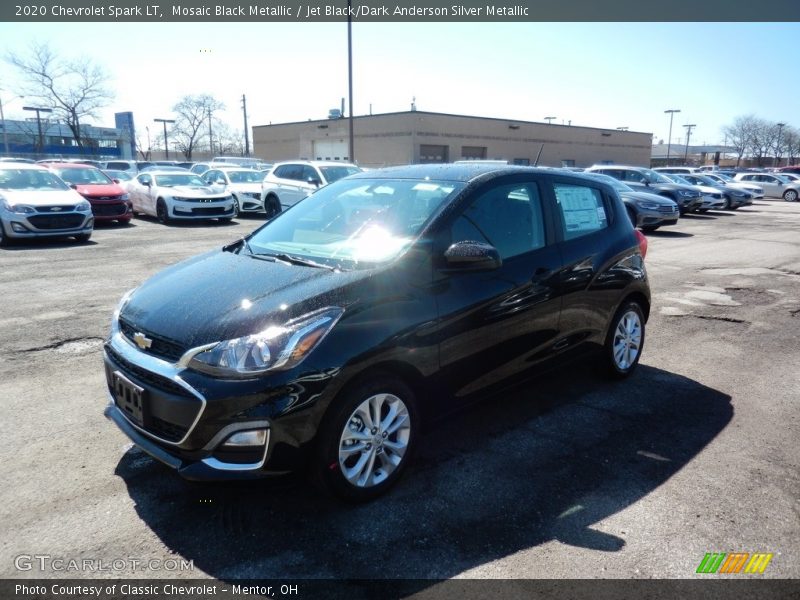 Mosaic Black Metallic / Jet Black/Dark Anderson Silver Metallic 2020 Chevrolet Spark LT