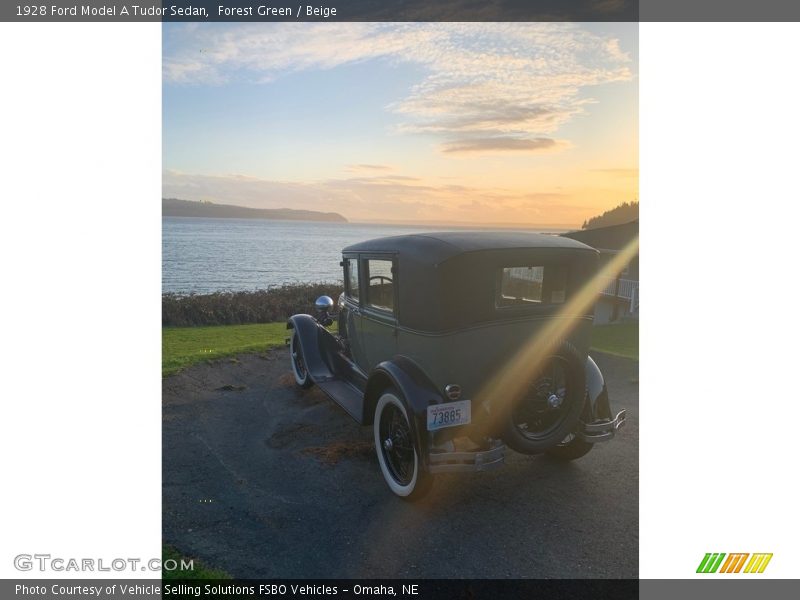 Forest Green / Beige 1928 Ford Model A Tudor Sedan